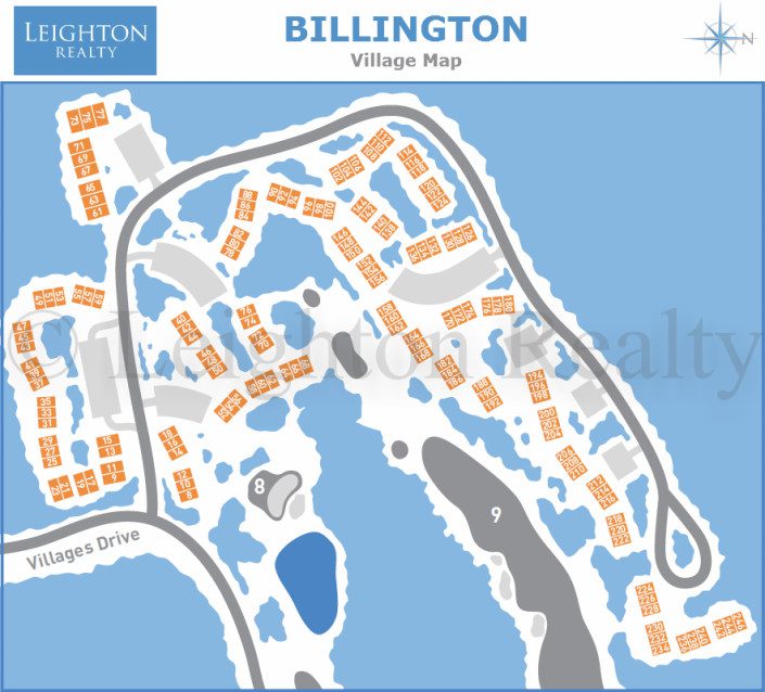 Billington Village Map - Ocean Edge