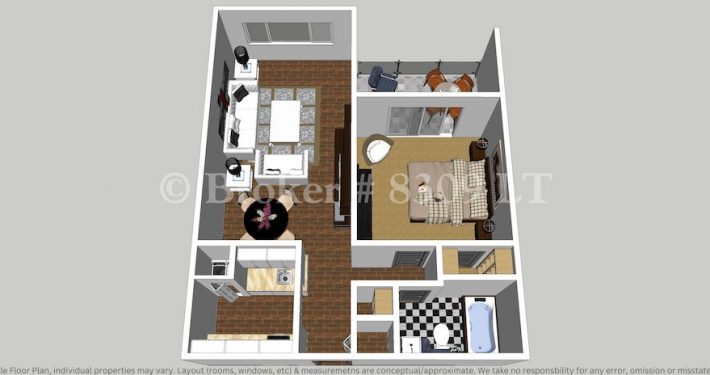 One Bed Apartment (Fletcher) - 3 One Bed Apartment (Fletcher) - 3