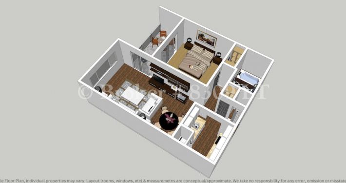 One Bed Apartment (Fletcher) - 5 One Bed Apartment (Fletcher) - 5